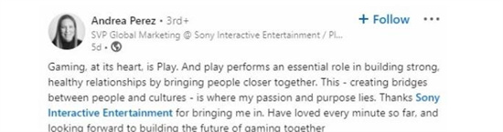 索尼聘请前耐克高管 负责PlayStation品*
的全球营销