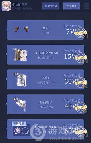 《少女的王座》全平台预约达300万