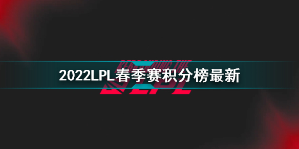 2022LPL春季赛积分榜最新 2022LPL春季赛1月13日积分榜